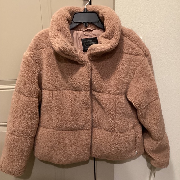 Levi's Quilted Faux Fur Short Teddy Jacket, size M - Picture 1 of 16